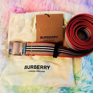Burberry Red and black men’s belt
